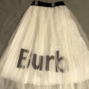 Cream Tulle Skirt